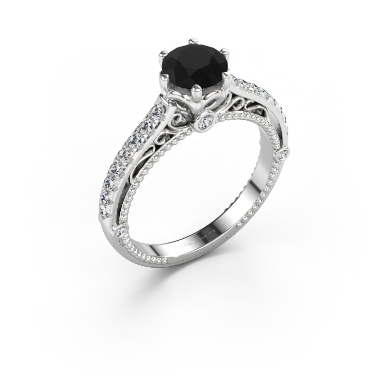 Immagine di Anello di fidanzamento Venita 585 oro bianco Diamante nero 1.645 crt