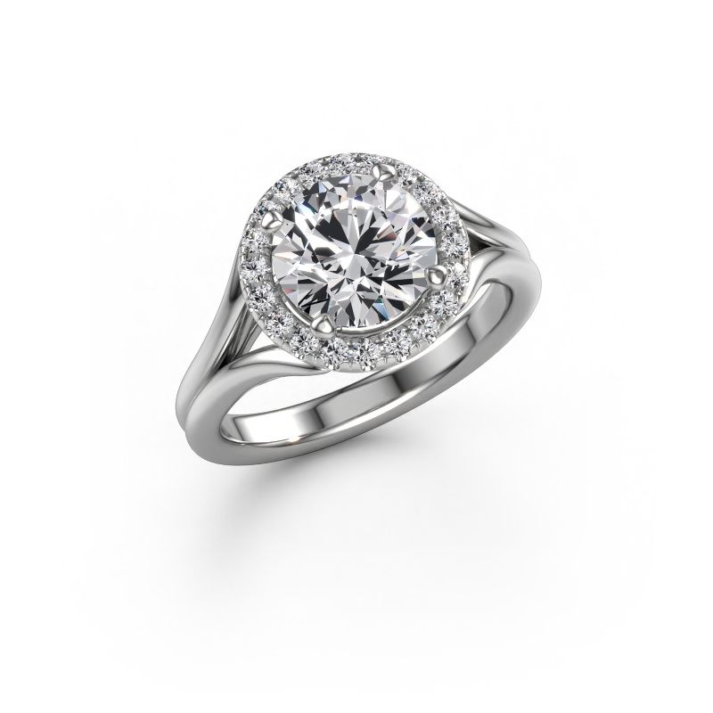 Image de Bague de fiançailles Verla rnd 1 950 platine Diamant 2.24 crt
