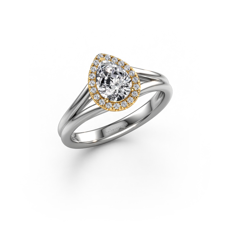 Bild von Verlobungsring Verla pear 1 585 Weißgold Lab-grown Diamant 0.75 crt