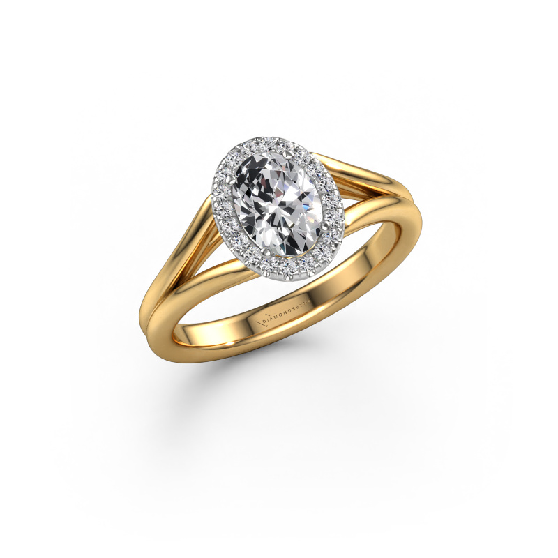 Image of Engagement ring Verla ovl 1 585 gold Diamond 0.834 crt