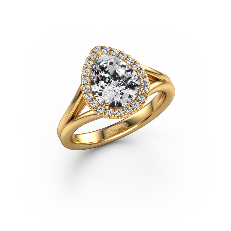 Image of Engagement ring Verla pear 1 585 gold Diamond 1.665 crt