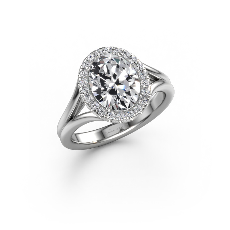 Bild von Verlobungsring Verla ovl 1 950 Platin Lab-grown Diamant 2.02 crt