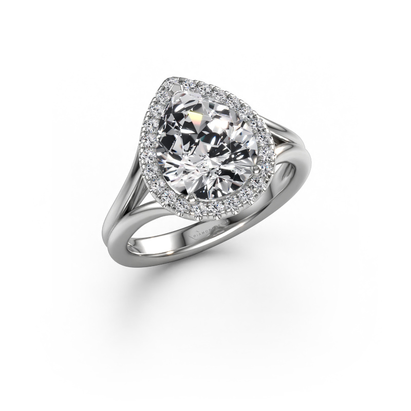 Bild von Verlobungsring Verla pear 1 950 Platin Lab-grown Diamant 2.34 crt