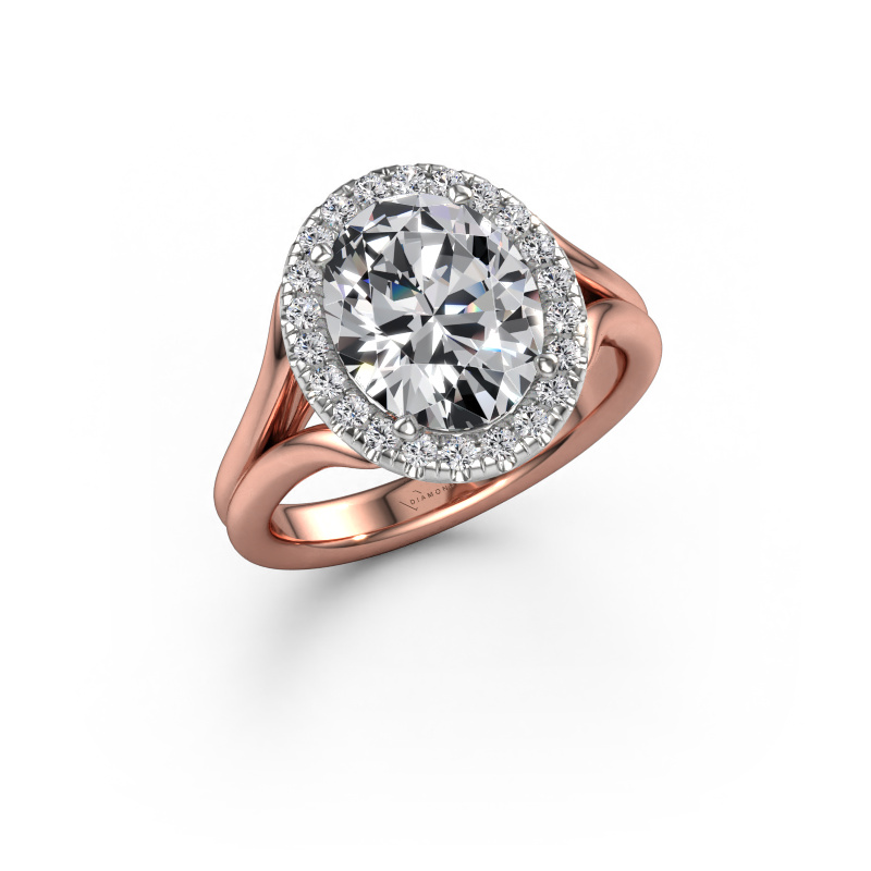 Bild von Verlobungsring Verla ovl 1 585 Roségold Lab-grown Diamant 2.964 crt