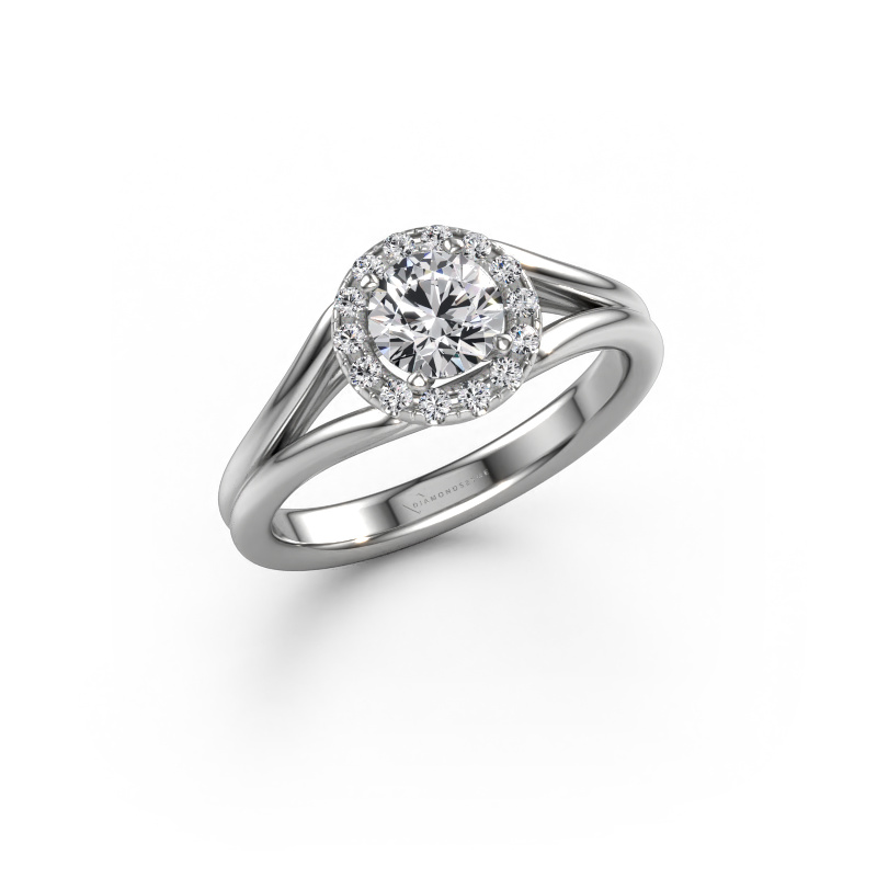 Image of Engagement ring Verla rnd 1 950 platinum Diamond 0.84 crt