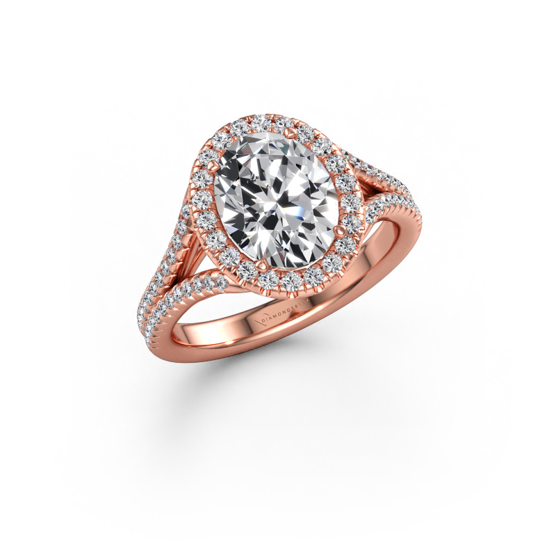 Bild av Förlovningsring Verla ovl 2 585 roséguld Diamant 2.26 crt