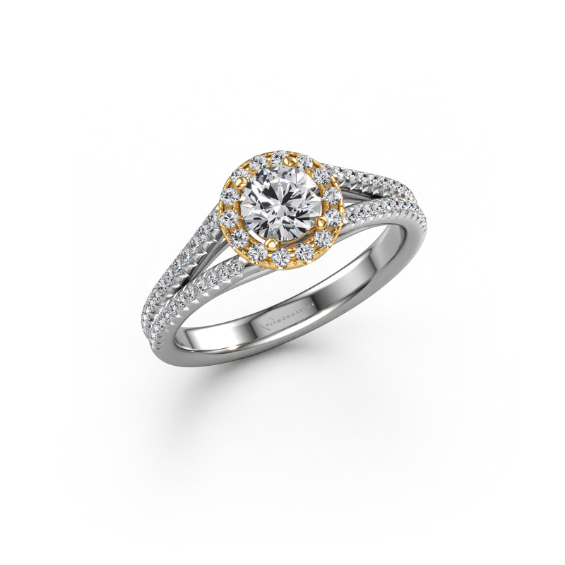 Image de Bague de fiançailles Verla rnd 2 585 or blanc Diamant 0.98 crt