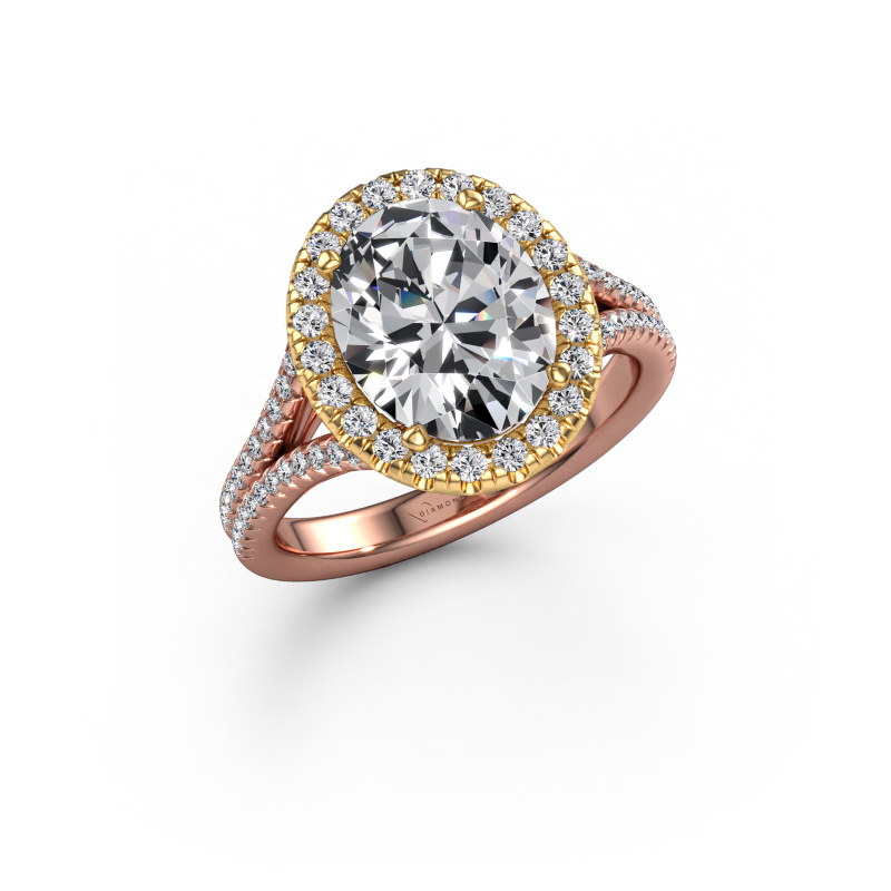 Bild von Verlobungsring Verla ovl 2 585 Roségold Lab-grown Diamant 3.204 crt