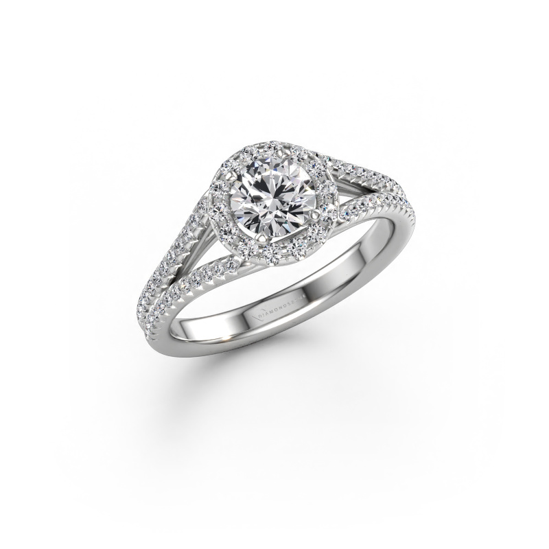 Immagine di Anello di fidanzamento Verla rnd 2 585 oro bianco Diamante lab grown 1.08 crt