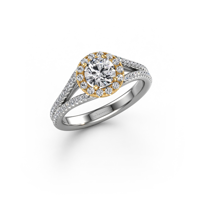 Bild von Verlobungsring Verla rnd 2 585 Weißgold Diamant 1.08 crt