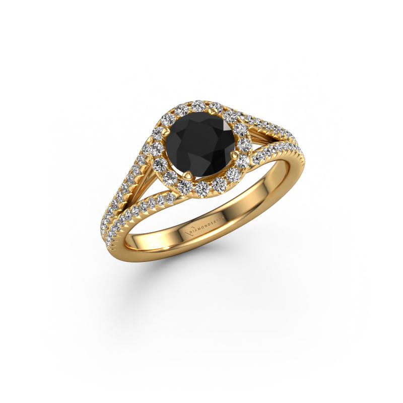 Bild von Verlobungsring Verla rnd 2 585 Gold Schwarz Diamant 1.72 crt