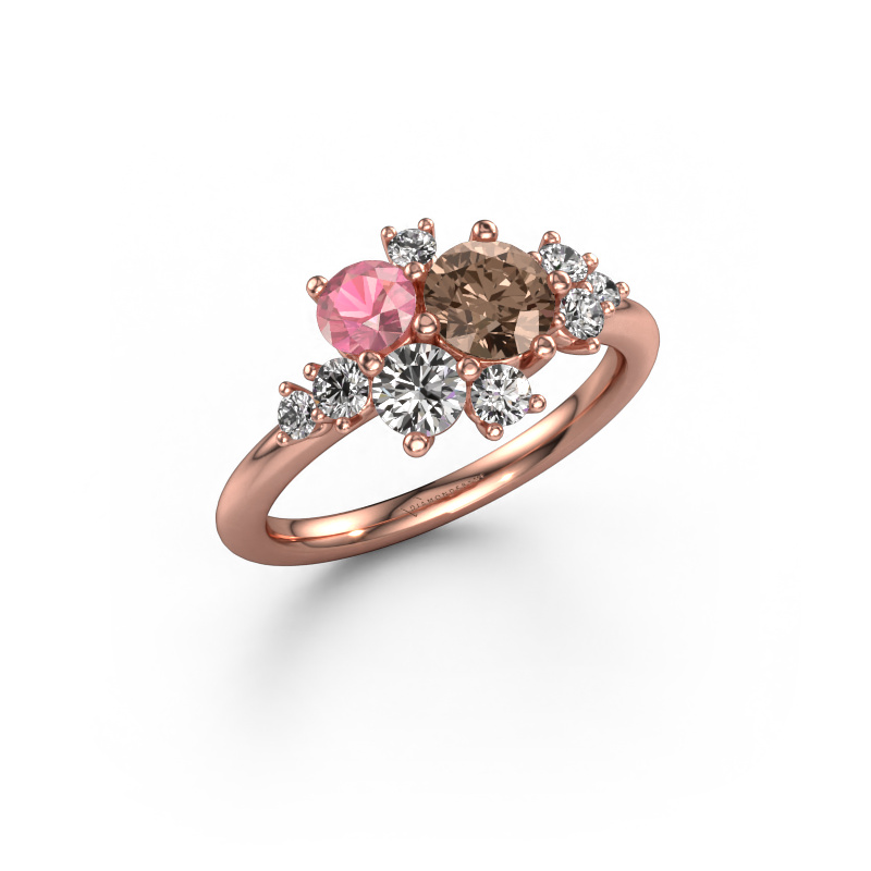 Image of Ring Veronica 585 rose gold Brown diamond 1.115 crt