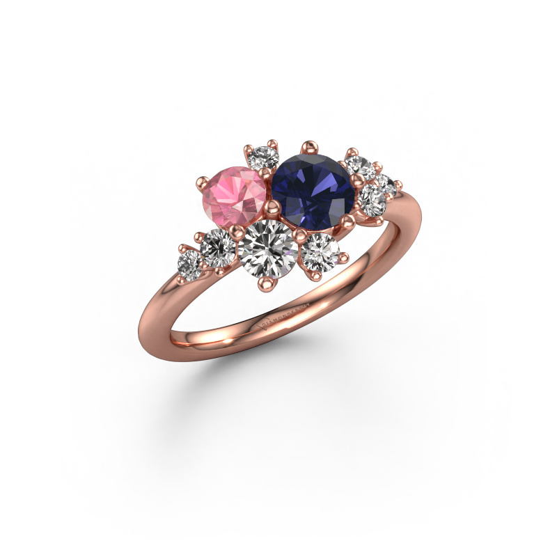 Image of Ring Veronica 585 rose gold Sapphire 5.4 mm