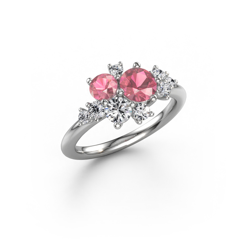 Image of Ring Veronica 950 platinum Tourmaline pink 5.4 mm