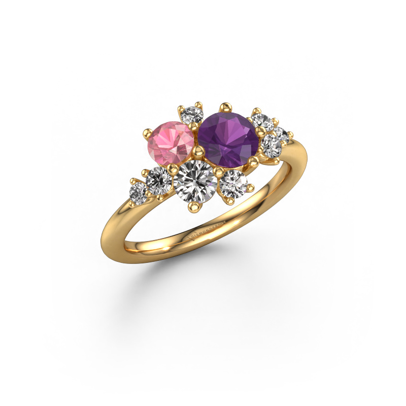 Image of Ring Veronica 585 gold Amethyst 5.4 mm