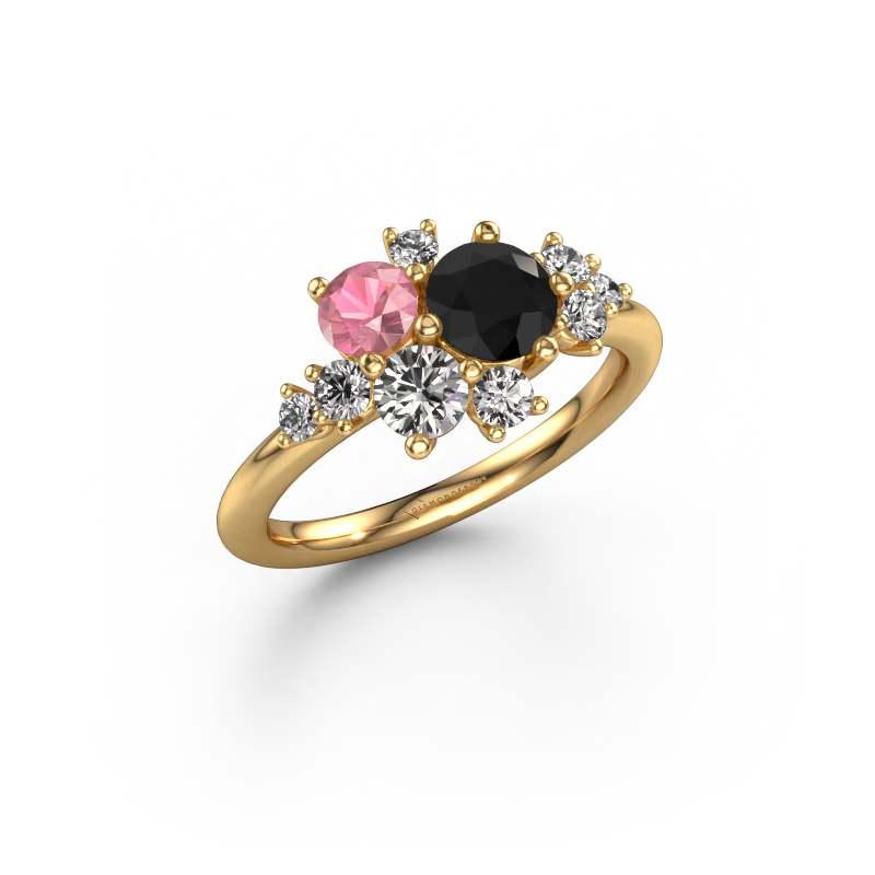 Image of Ring Veronica 585 gold Black diamond 1.235 crt