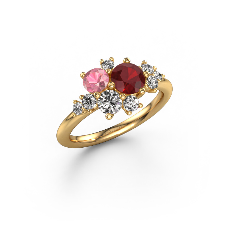 Image of Ring Veronica 585 gold Ruby 5.4 mm