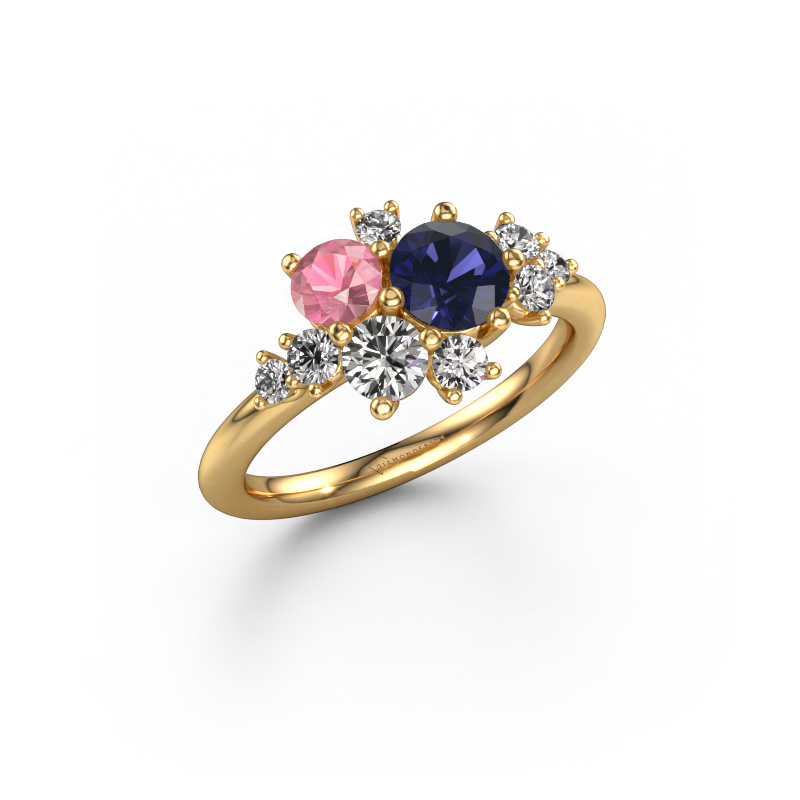 Image of Ring Veronica 585 gold Sapphire 5.4 mm