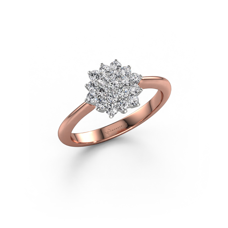 Image de Bague de fiançailles Vickey 585 or rose Diamant 0.475 crt