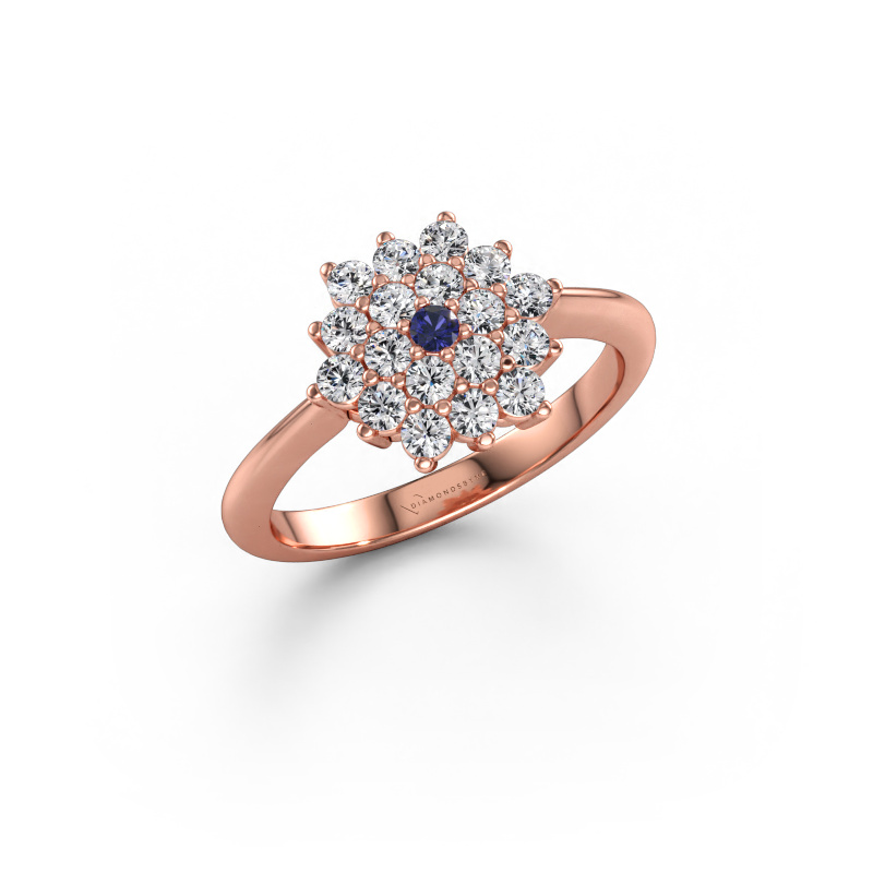 Bild av Förlovningsring Vickey 585 roséguld Safir 2 mm