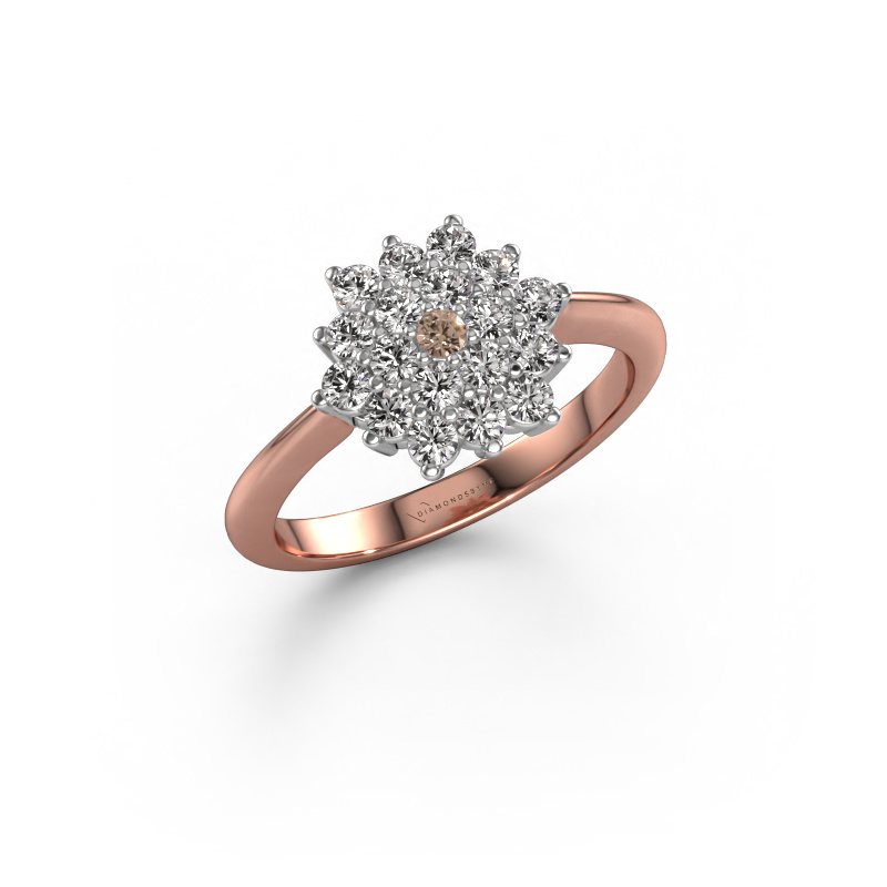 Image of Engagement ring Vickey 585 rose gold Brown diamond 0.57 crt