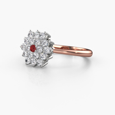 55Carat Kies je edelsteen Markiezin en ronde eeuwigheid verlovingsring