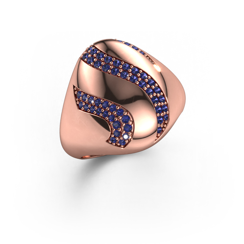 Image of Ring Vilma 585 rose gold Sapphire 1.2 mm