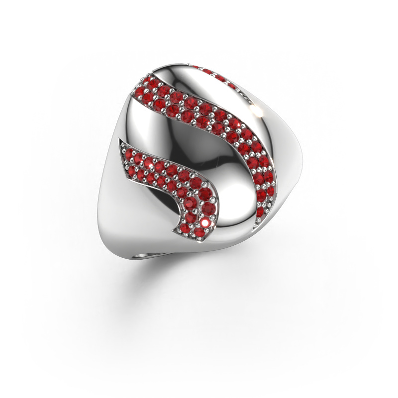 Image of Ring Vilma 585 white gold Ruby 1.2 mm