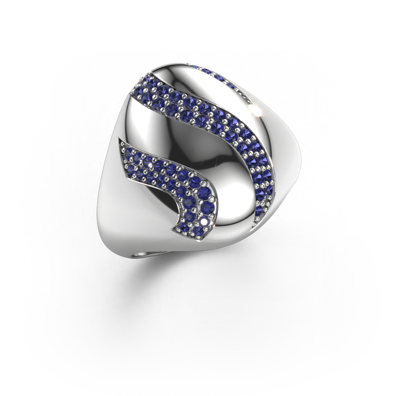 Image of Ring Vilma 585 white gold Sapphire 1.2 mm