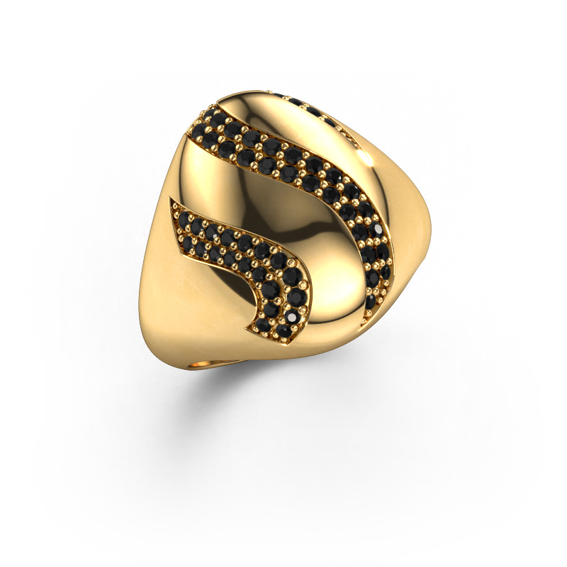 Image of Ring Vilma 585 gold Black diamond 0.399 crt