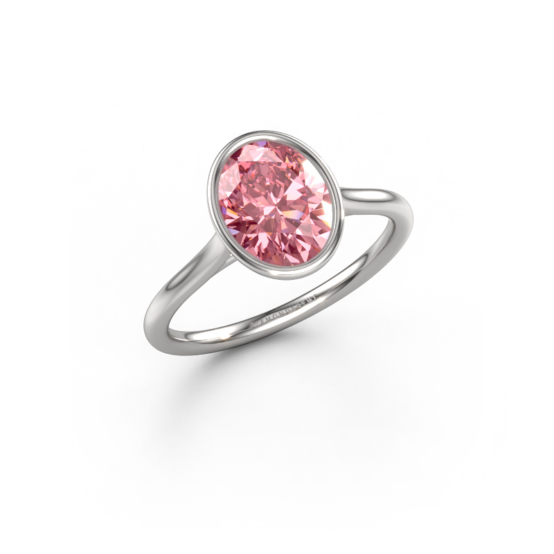 Bild von Verlobungsring Lavon OVL 950 Platin Rosa Labordiamant 9x7 mm