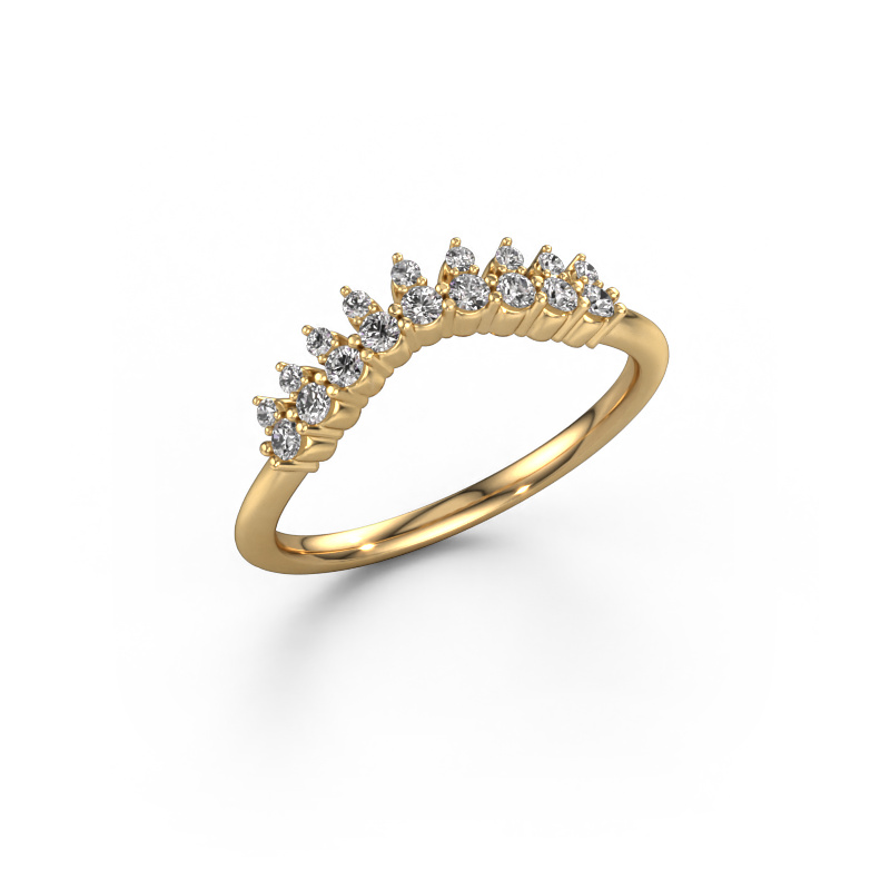 Image of Stackable ring Vivian A 585 gold Zirconia 1.7 mm