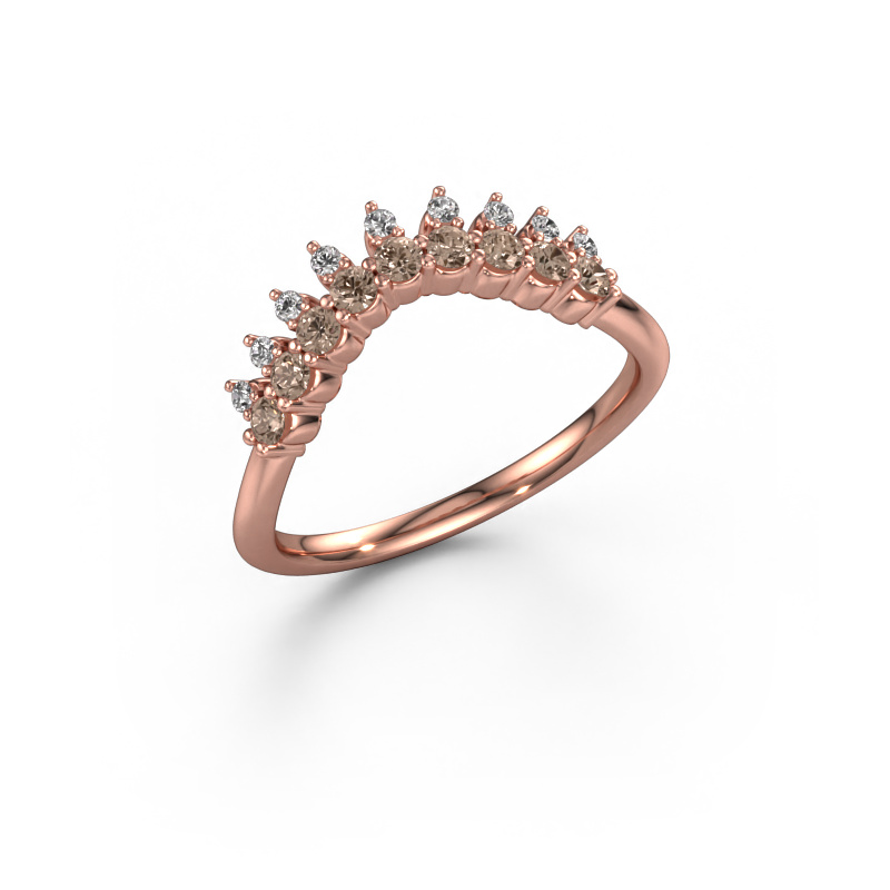 Bild von Vorsteckring Vivian B 585 Roségold Braun Diamant 0.36 crt