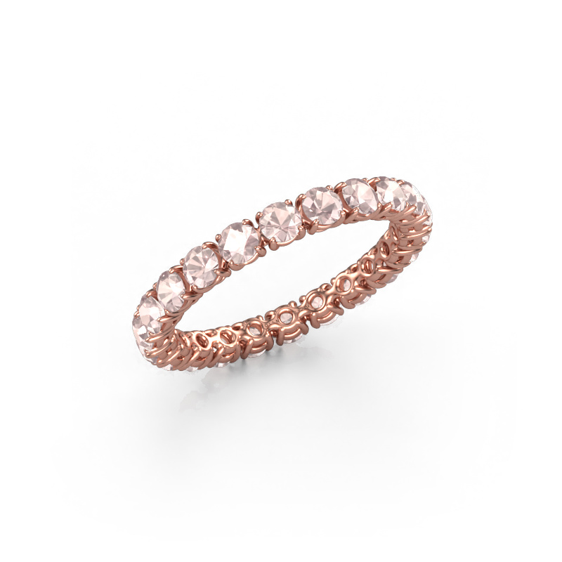 Image de Bague Vivienne 2.7 585 or rose Champagne morganite 2.7 mm