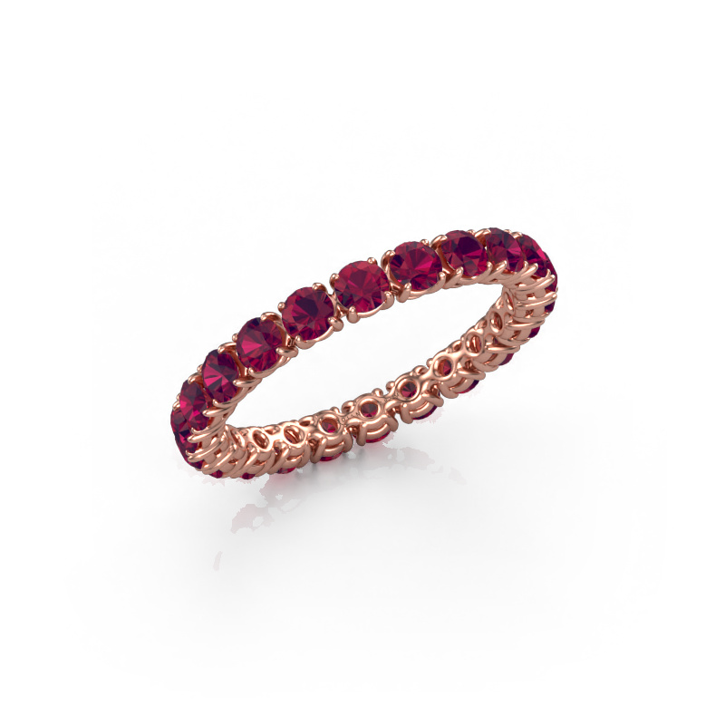 Image de Bague Vivienne 2.7 585 or rose Rhodolite 2.7 mm