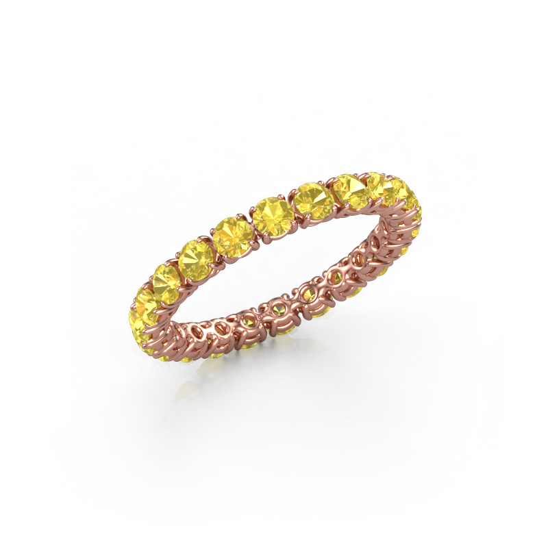 Bild von Ring Vivienne 2.7 585 Roségold Gelb Saphir 2.7 mm