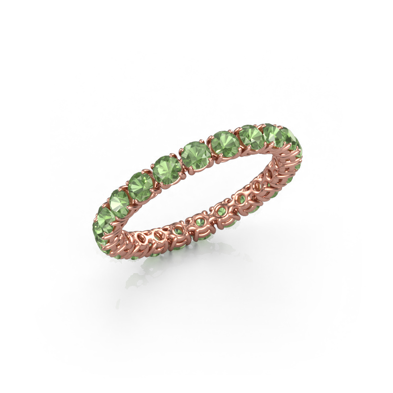 Image de Bague Vivienne 2.7 585 or rose Vert tourmaline 2.7 mm
