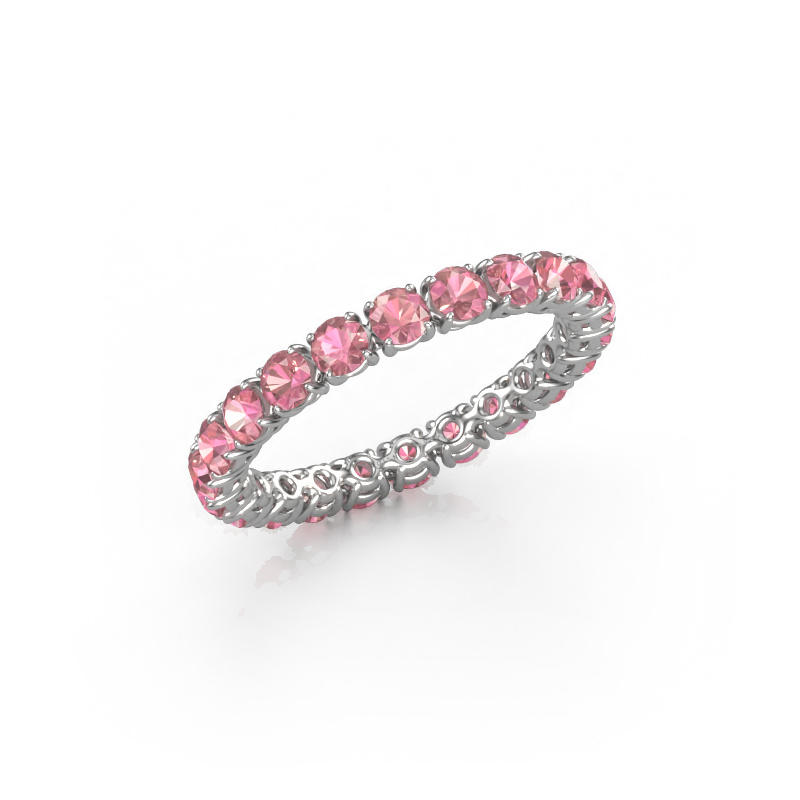 Image of Ring Vivienne 2.7 585 white gold Tourmaline pink 2.7 mm