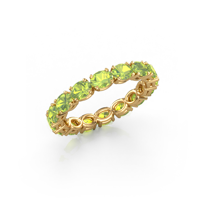 Image of Ring Vivienne OVL 4x3 585 gold Peridot 4x3 mm