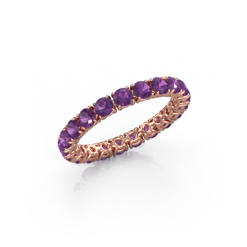 Image of Ring Vivienne 2.9 585 rose gold Amethyst 2.9 mm