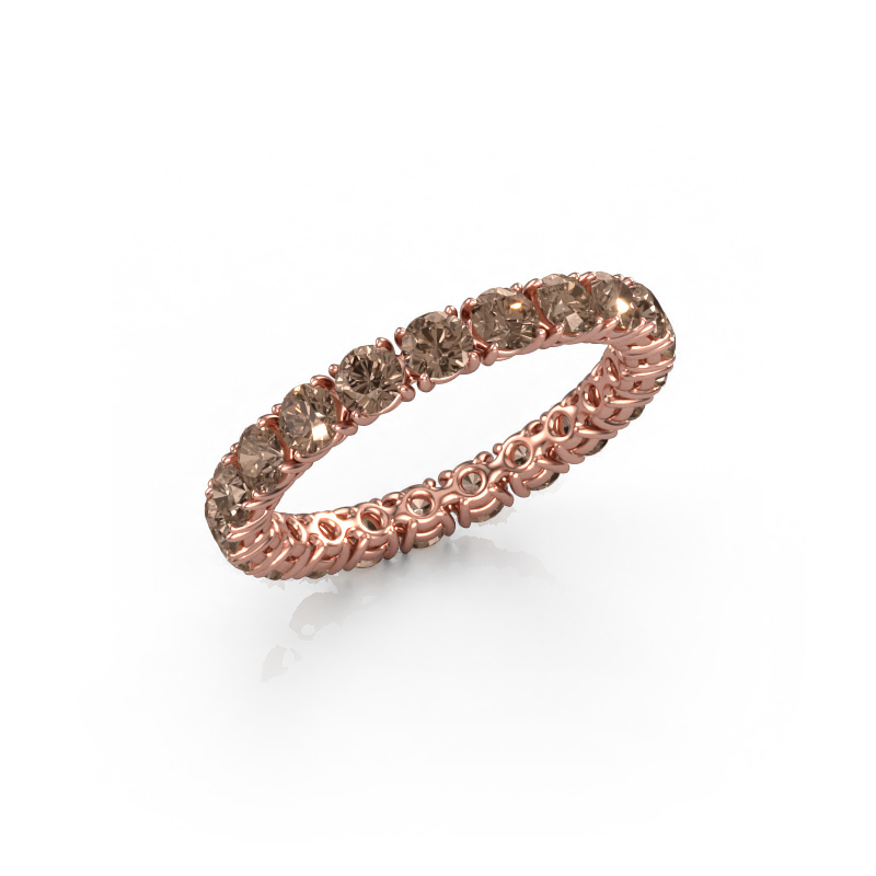 Bild von Ring Vivienne 2.9 585 Roségold Braun Diamant 1.90 crt