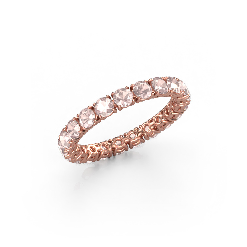 Image of Ring Vivienne 2.9 585 rose gold Morganite champagne 2.9 mm