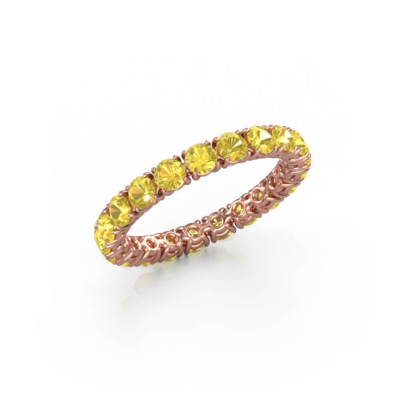 Image of Ring Vivienne 2.9 585 rose gold Yellow sapphire 2.9 mm