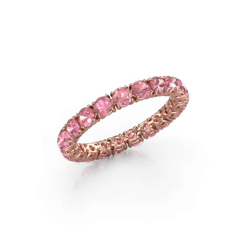 Afbeelding van Ring Vivienne 2.9 585 rosé goud Toermalijn pink 2.9 mm