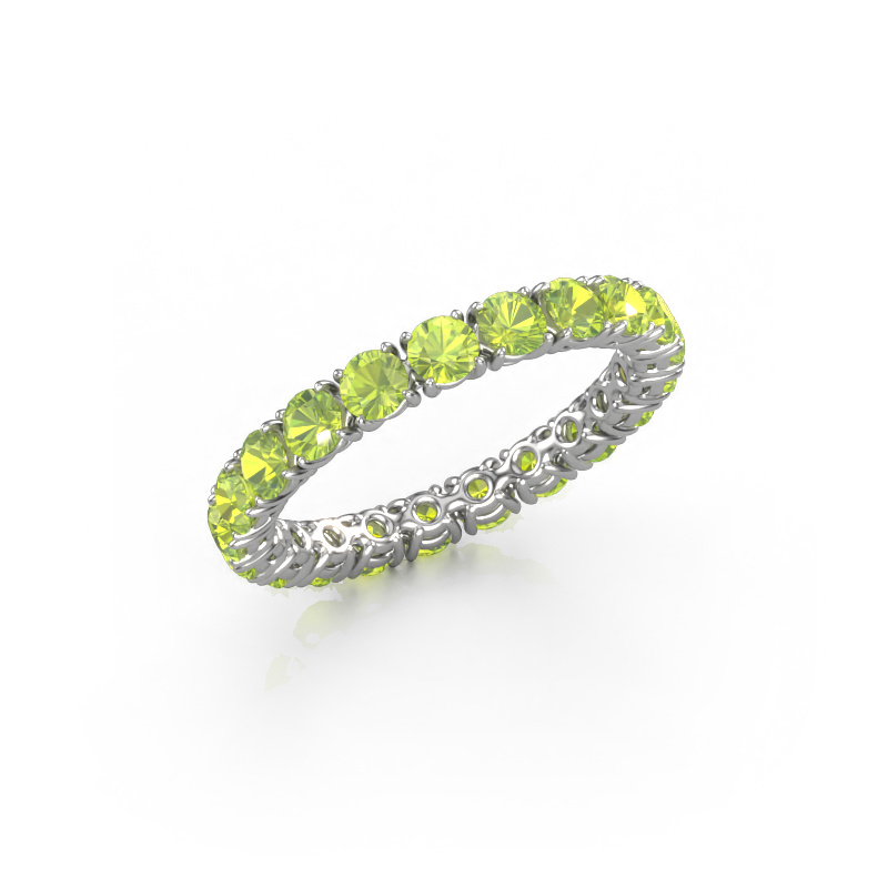 Image of Ring Vivienne 2.9 585 white gold Peridot 2.9 mm