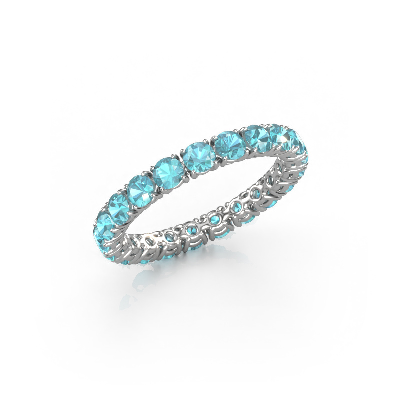 Bild von Ring Vivienne 2.9 585 Weißgold Blau Topas 2.9 mm