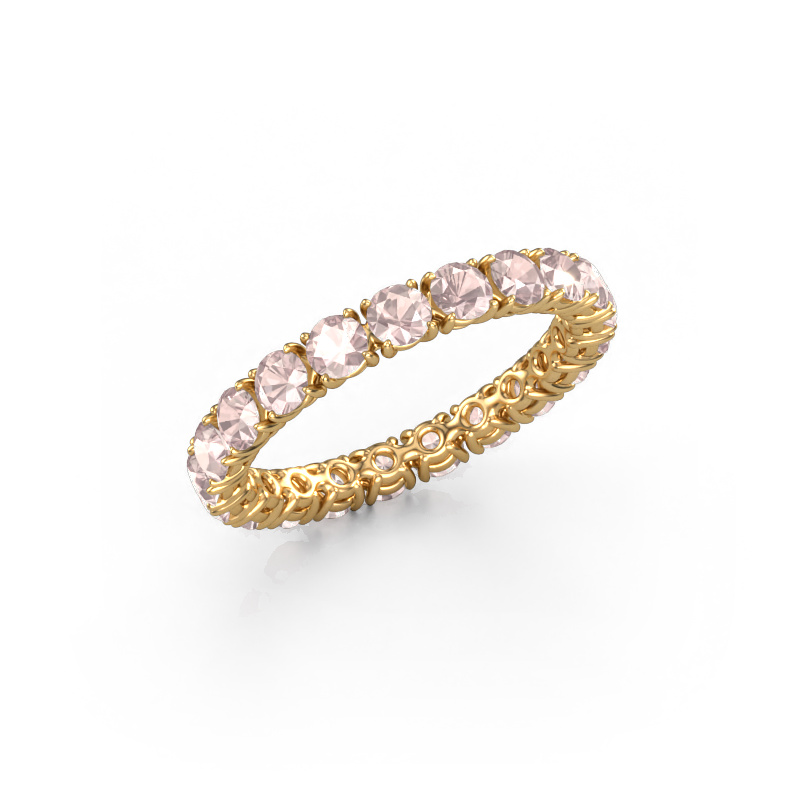 Image of Ring Vivienne 2.9 585 gold Morganite champagne 2.9 mm