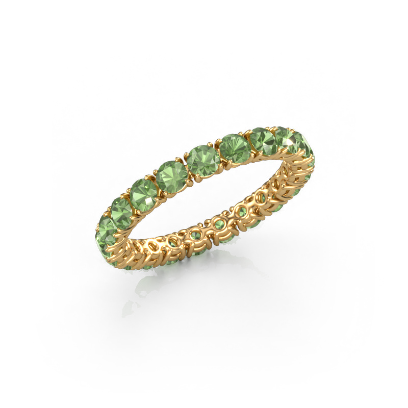Image of Ring Vivienne 2.9 585 gold Tourmaline green 2.9 mm