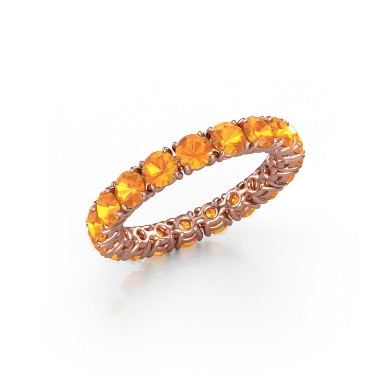 Bild von Vorsteckring Vivienne 3.4 585 Roségold Citrin 3.4 mm