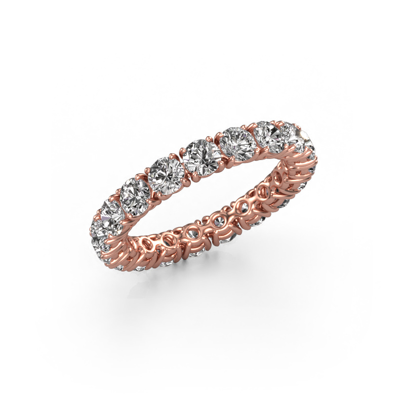 Image of Stackable ring Vivienne 3.4 585 rose gold Diamond 2.700 crt